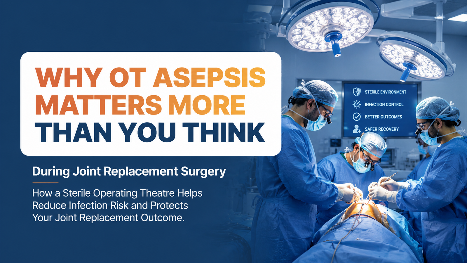 Why OT Asepsis Matters More Than You Think During Joint Replacement Surgery