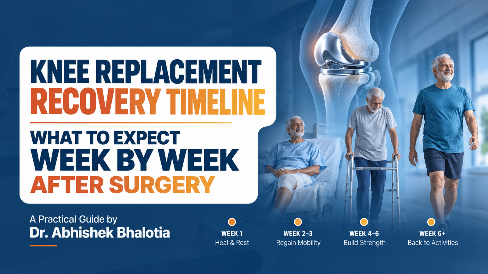 Knee Replacement Recovery Timeline: What to Expect Week by Week After Surgery