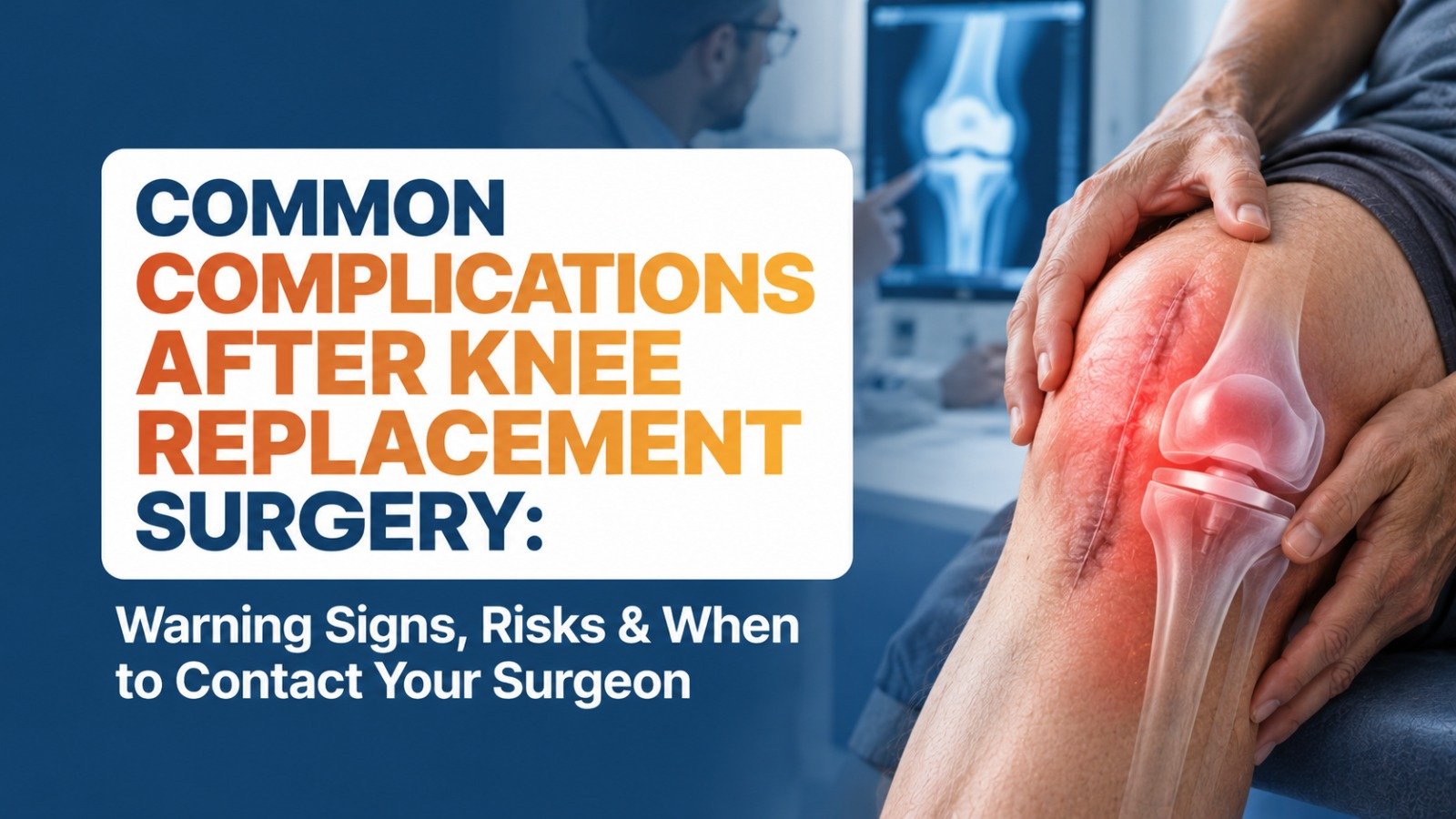 Common Complications After Knee Replacement Surgery: Warning Signs, Risks & When to Contact Your Surgeon